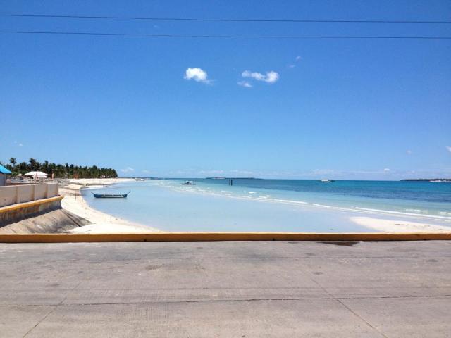 A marvelous view of the pristine white-sand beach of Bantayan on the way to the pier. It was so difficult to leave such a beautiful sight!