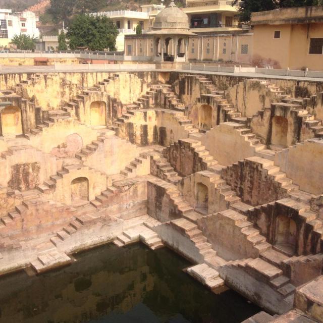 Chand Baori stepwell in Jaipur, Rajasthan.