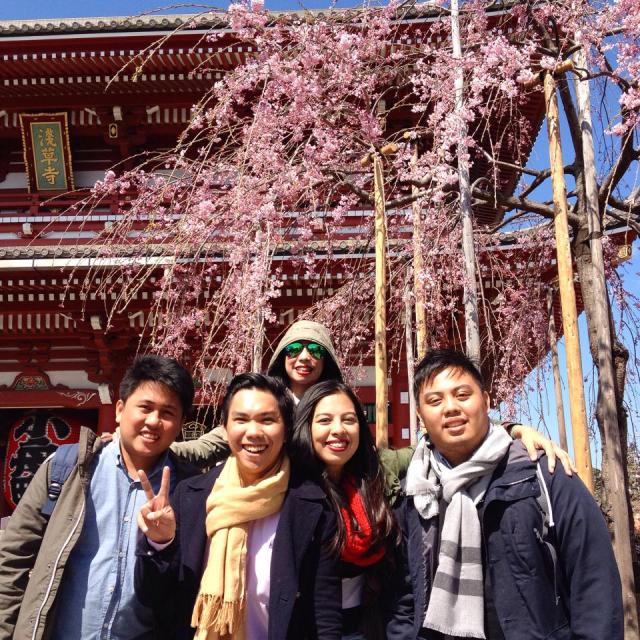 With my cousins at Asakusa Temple.