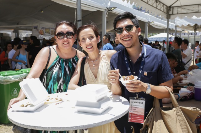 Chinie Diaz, Suzette Montinola and myself at the World Street Food Congress