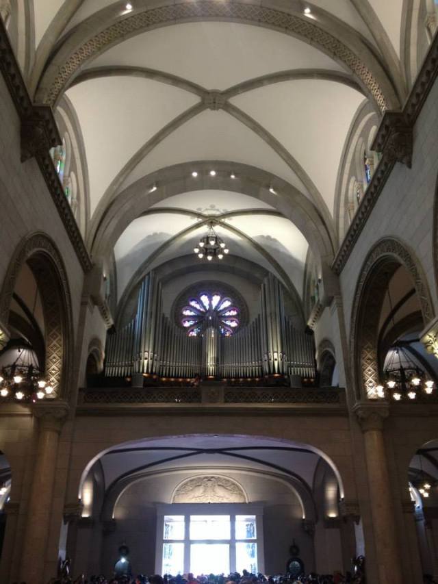 A view of the pipe organ of Manila Cathedral 